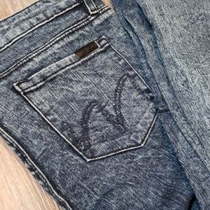 Matix acid wash skinny jeans